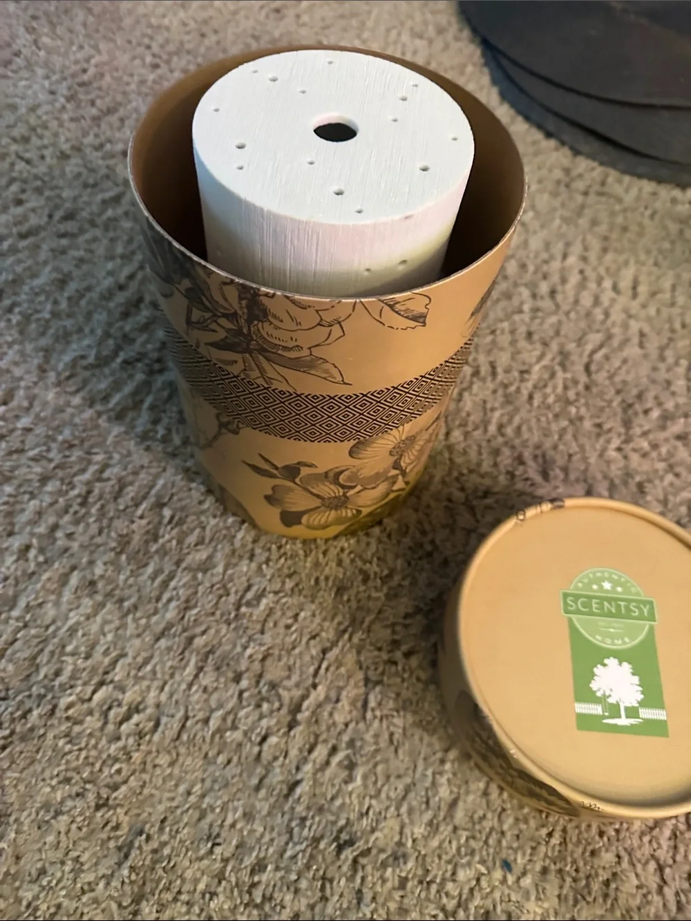 White Cylinder aspire diffuser shade, shade only
